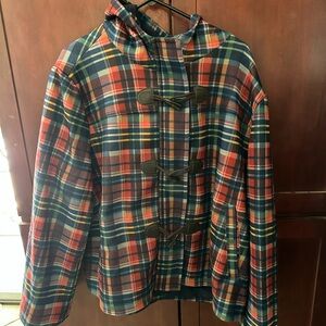 NWT Plaid Jacket with hood, 2x